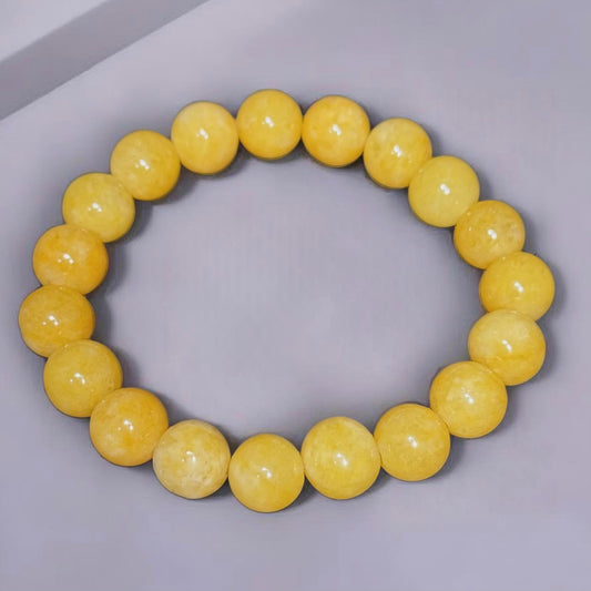 Cloudy yellow bracelet